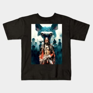 National Native American Heritage Month: "The Strength of the Wolf is the Pack, and the Strength of the Pack is the Wolf" Osage Nation Proverb Kids T-Shirt